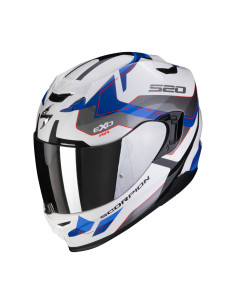 SCORPION EXO-520 EVO AIR ELAN BLUE SPORTINIS/UŽDARAS MOTO ŠALMAS