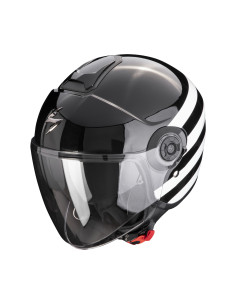 SCORPION EXO-CITY II BEE BLACK ATVIRAS MOTO ŠALMAS