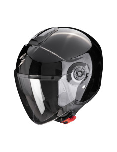 SCORPION EXO-CITY II BLACK ATVIRAS MOTO ŠALMAS