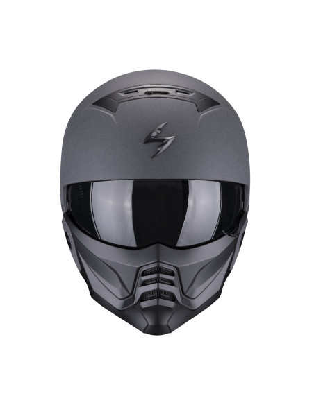SCORPION EXO-COMBAT II GRAPHITE MOTO ŠALMAS