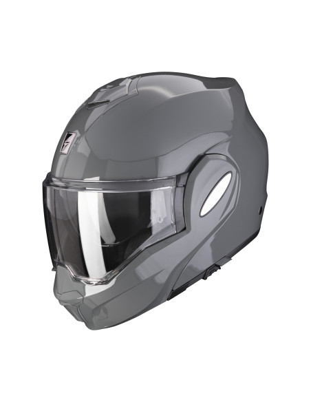 SCORPION EXO-TECH EVO GREY FLIP-UP MOTORCYCLE HELMET