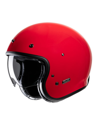 HJC V31 DEEP RED OPEN MOTORCYCLE HELMET
