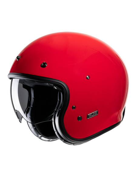 HJC V31 DEEP RED ATVIRAS MOTO ŠALMAS