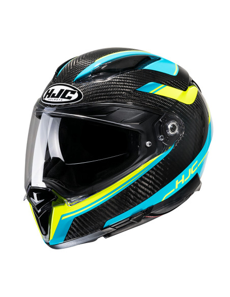 HJC F70 BLACK CARBON UBIS/MC34H SPORTINIS/UŽDARAS MOTO ŠALMAS
