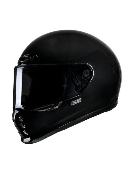 HJC V10 BLACK UŽDARAS MOTO ŠALMAS