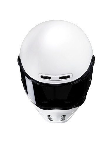 HJC V10 WHITE INDOOR MOTO HELMET