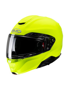 HJC RPHA 91 FLUORESCENT GREEN FLIP-UP MOTO ŠALMAS