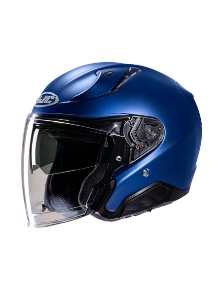 HJC RPHA 31 SEMI FLAT METALLIC BLUE OPEN MOTORCYCLE HELMET
