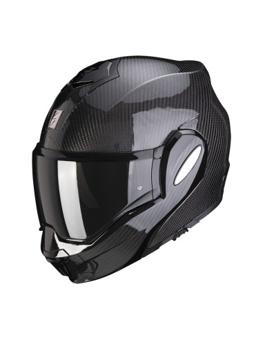 SCORPION МОТОЦИКЛЕТНЫЙ ШЛЕМ EXO-TECH EVO CARBON GLOSSY BLACK FLIP-UP