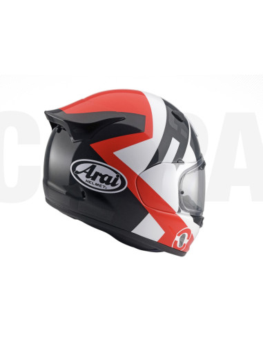 ARAI QUANTIC SPACE RED SPORTS/INDOOR MOTORCYCLE HELMET
