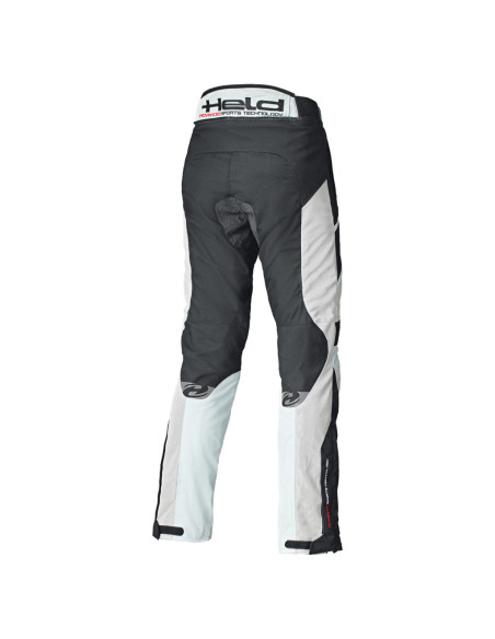 HELD VENTO II WHITE SUMMER TEXTILE MOTO TROUSERS