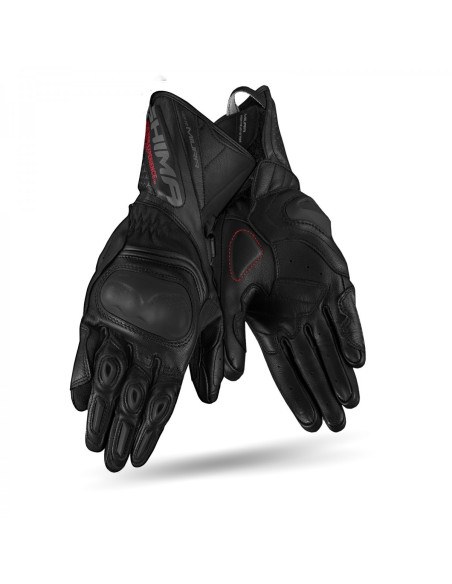 SHIMA MIURA BLACK LADIES MOTO GLOVES