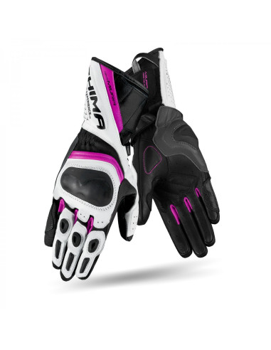SHIMA MIURA PINK LADIES MOTO GLOVES