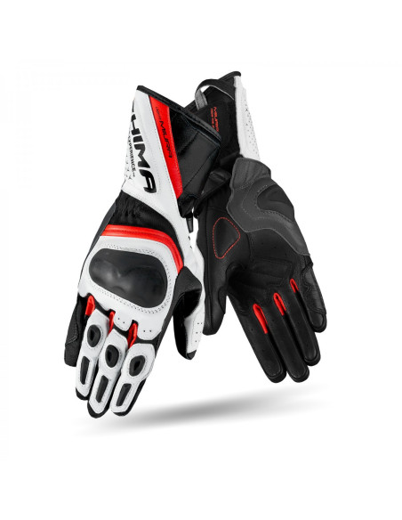 SHIMA MIURA RED FLUO LADIES MOTO GLOVES