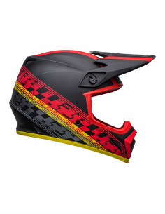 BELL MX-9 MIPS SHOWTIME  23 BLACK/RED KROSINIS MOTO ŠALMAS