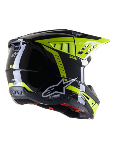 ALPINESTARS S-M5 BEAM ANTHRACITE/YELLOW КРОССОВЫЙ МОТОШЛЕМ