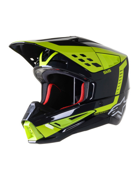 ALPINESTARS S-M5 BEAM ANTHRACITE/YELLOW КРОССОВЫЙ МОТОШЛЕМ