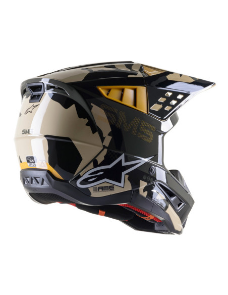 ALPINESTARS S-M5 ROVER SAND/TANGERINE/CAMO GLOSSY CROSS MOTO HELMET