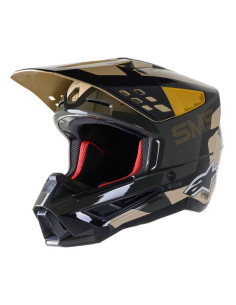 ALPINESTARS S-M5 ROVER SAND/TANGERINE/CAMO GLOSSY CROSS MOTO HELMET
