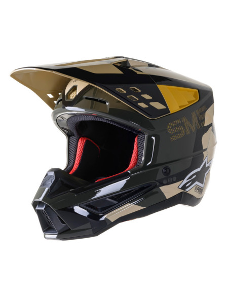ALPINESTARS S-M5 ROVER SAND/TANGERINE/CAMO GLOSSY CROSS MOTO HELMET