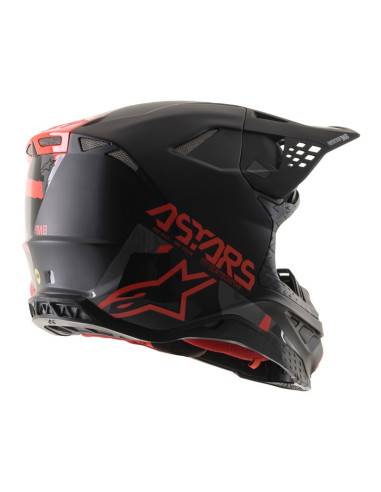 ALPINESTARS SUPERTECH S-M8 RED CROSS MOTO HELMET