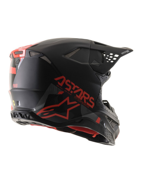ALPINESTARS SUPERTECH S-M8 RED KROSINIS MOTO ŠALMAS