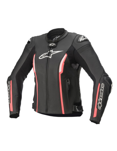 ALPINESTARS STELLA MISSILE V2 BLACK/DIVA PINK MOTERIŠKA ODINĖ MOTO STRIUKĖ