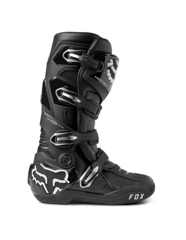 FOX MOTION BLACK CROSS MOTO BOOTS 