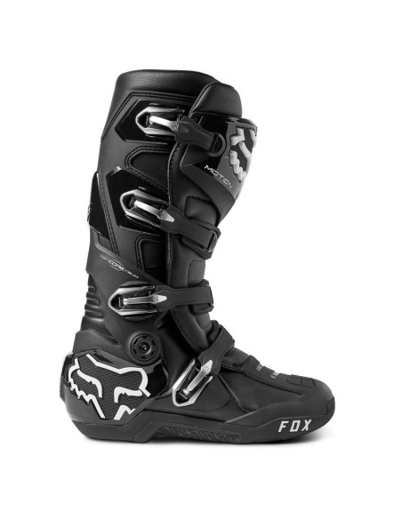 FOX MOTION BLACK CROSS MOTO BOOTS 