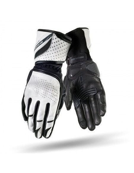 SHIMA MONDE WHITE MOTO GLOVES