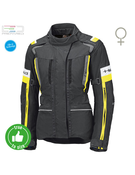 HELD жЕНСКАЯ ТЕКСТИЛЬНАЯ МОТОКУРТКА 4-TOURING II BLACK/ YELLOW