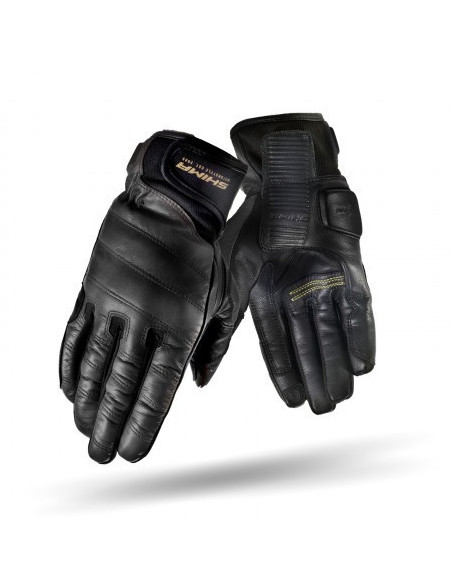 SHIMA REVOLVER BLACK MOTO GLOVES