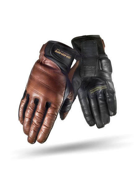 SHIMA REVOLVER BROWN MOTO GLOVES