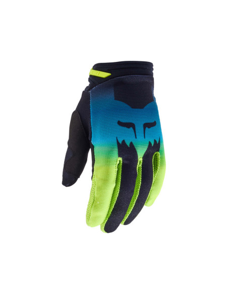 FOX YOUTH 180 FLORA BLACK/YELLOW KROSINĖS MOTO PIRŠTINĖS
