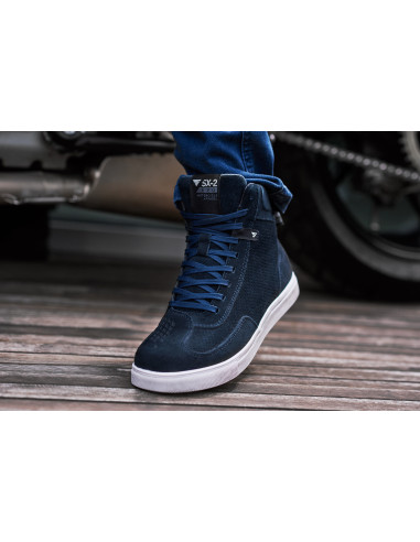 SHIMA SX-2 EVO BLUE SHORT MOTO BOOTS