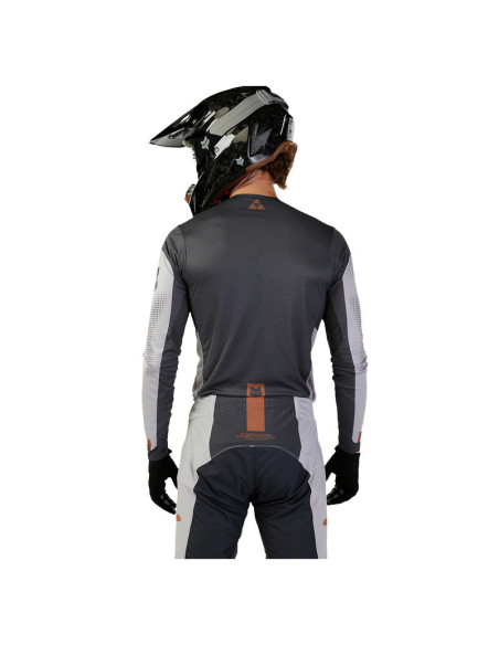 FOX FLEXAIR OPTICAL JERSEY STEEL GREY KROSINIAI MOTO MARŠKINĖLIAI
