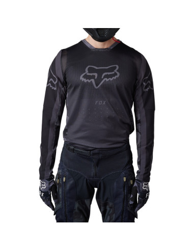 FOX RANGER AIR OFF ROAD JERSEY BLACK KROSINIAI MOTO MARŠKINĖLIAI