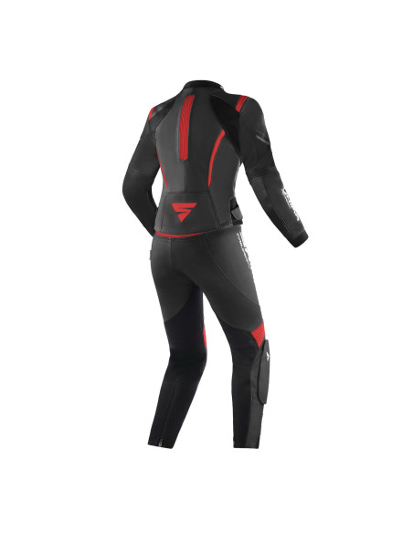 SHIMA MIURA 2.0 BLACK/RED 2 DALIŲ ODINIS MOTO KOMBINEZONAS