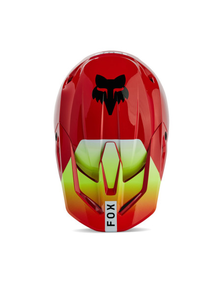 FOX YOUTH V1 BALLAST FLUO RED KROSINIS MOTO ŠALMAS