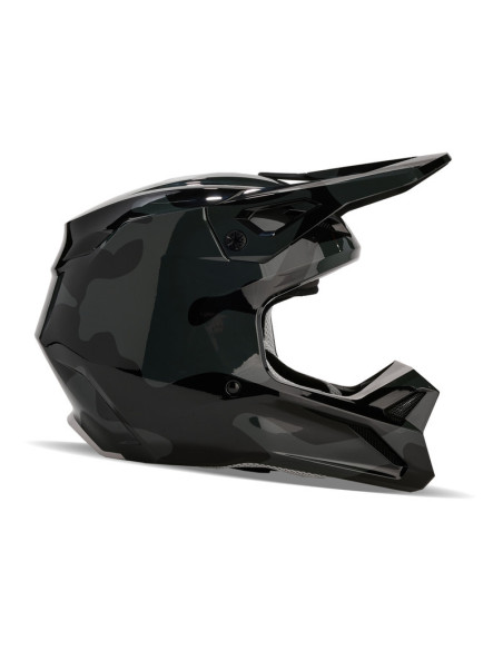 FOX V1 BNKR BLACK CAMO CROSS MOTO HELMET