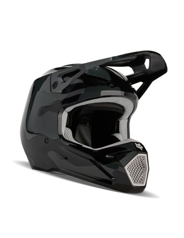 FOX V1 BNKR BLACK CAMO CROSS MOTO HELMET