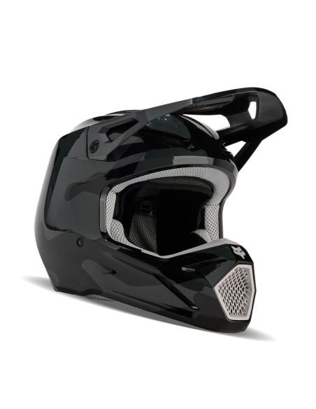 FOX V1 BNKR BLACK CAMO CROSS MOTO HELMET