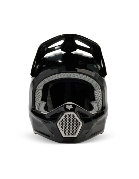 FOX YOUTH V1 BNKR BLACK CAMO CROSS MOTO HELMET