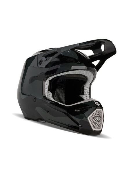 FOX YOUTH V1 BNKR BLACK CAMO KROSINIS MOTO ŠALMAS