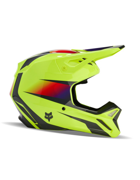 FOX V1 FLORA YELLOW KROSINIS MOTO ŠALMAS
