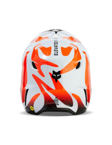 FOX V3 MAGNETIC WHITE KROSINIS MOTO ŠALMAS