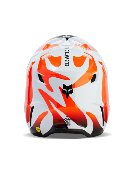 FOX V3 MAGNETIC WHITE KROSINIS MOTO ŠALMAS