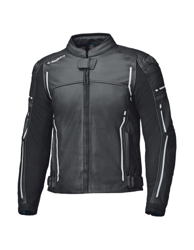 HELD TORVER TOP BLACK/WHITE LEATHER MOTO JACKET