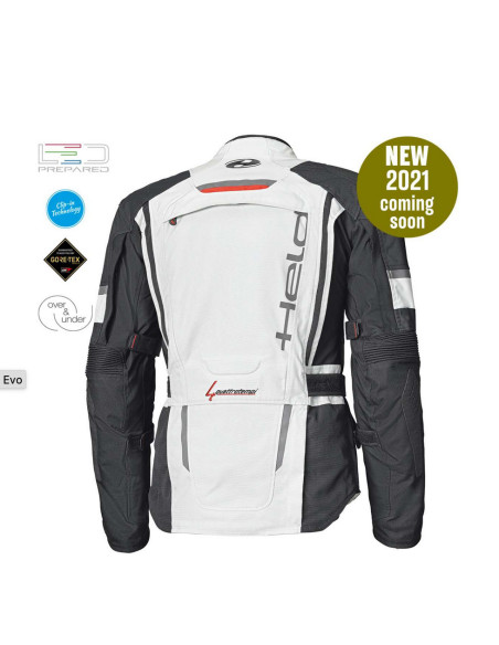 HELD CARESE EVO GORE-TEX® RED MOTERIŠKA TEKSTILINĖ MOTO STRIUKĖ