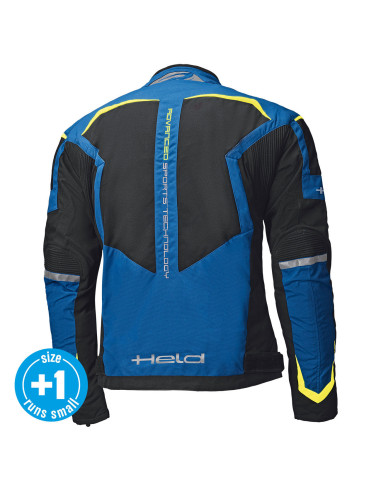 HELD ZELDA BLUE TEXTILE MOTO JACKET
